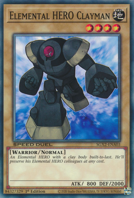 Elemental HERO Clayman [SGX2-ENA03] Common | Exor Games Truro