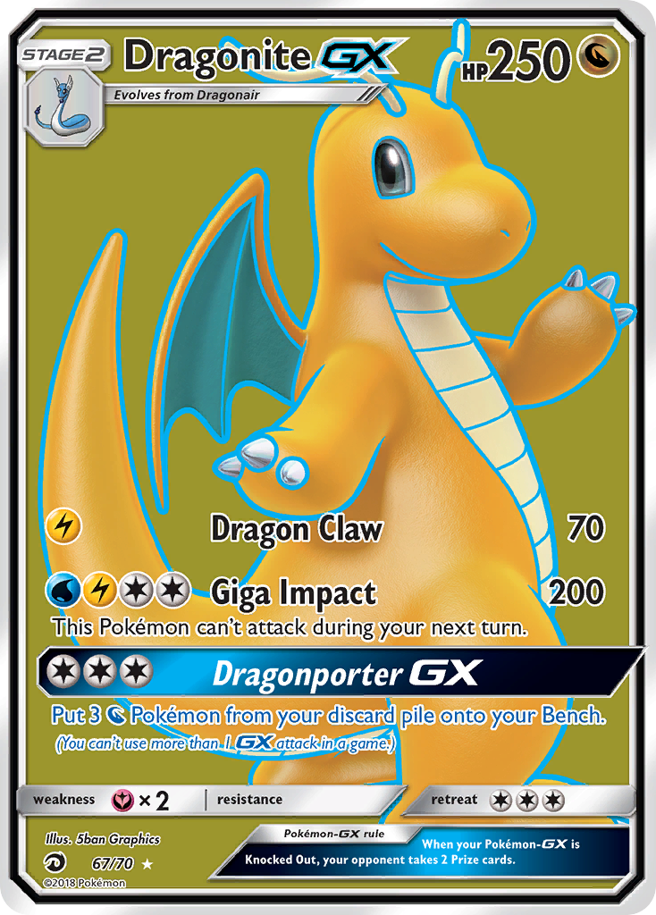 Dragonite GX (67/70) [Sun & Moon: Dragon Majesty] | Exor Games Truro