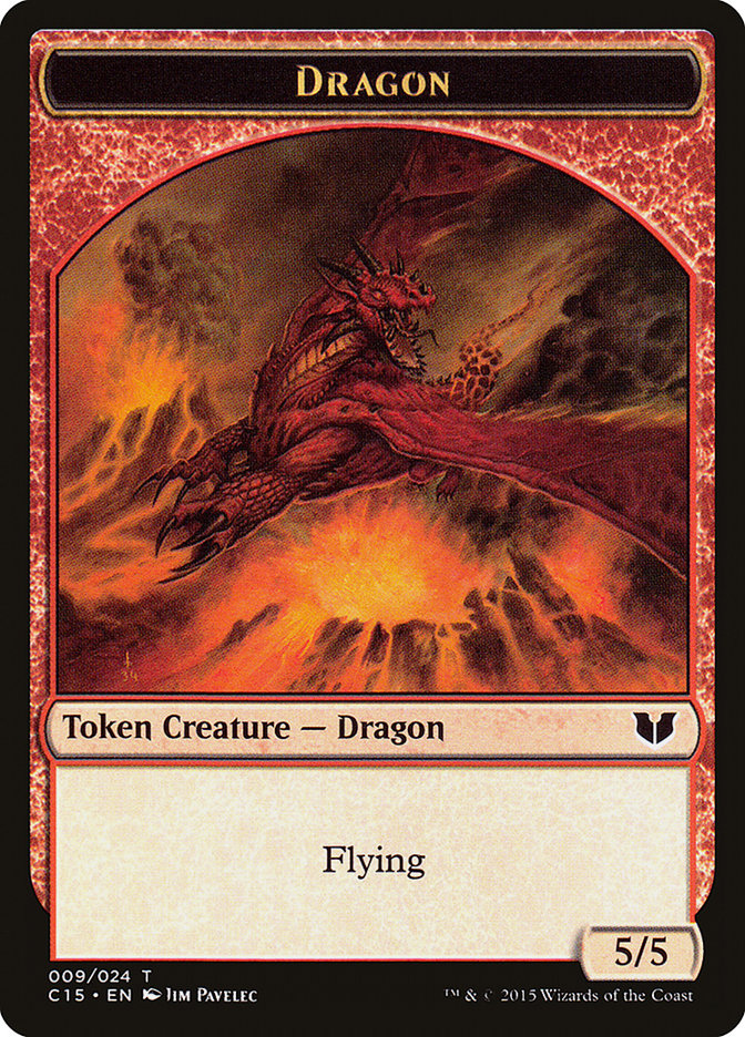 Dragon // Dragon Double-Sided Token [Commander 2015 Tokens] | Exor Games Truro