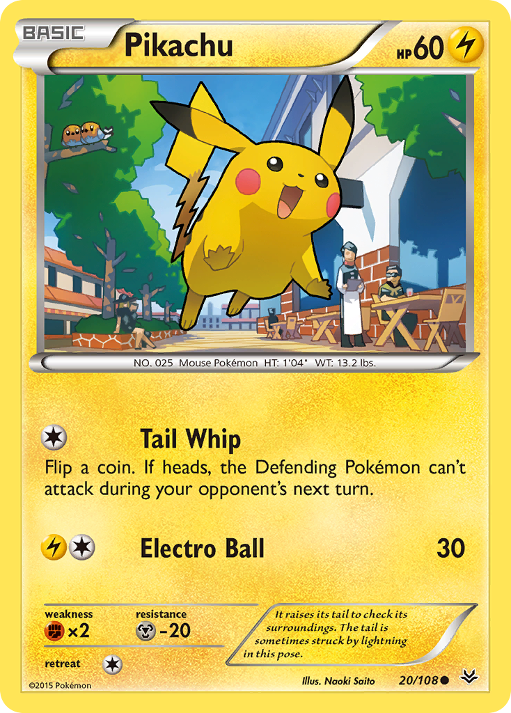 Pikachu (20/108) [XY: Roaring Skies] | Exor Games Truro