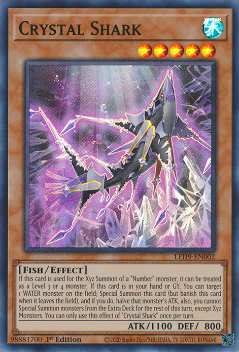 Crystal Shark [LED9-EN002] Super Rare | Exor Games Truro