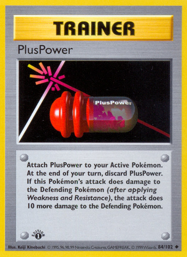 PlusPower (84/102) (Shadowless) [Base Set 1st Edition] | Exor Games Truro