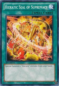 Hieratic Seal of Supremacy [GAOV-EN057] Common | Exor Games Truro