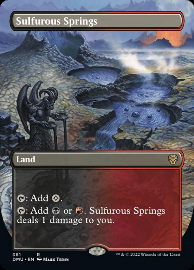 Sulfurous Springs (Borderless Alternate Art) [Dominaria United] | Exor Games Truro