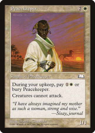 Peacekeeper [Weatherlight] | Exor Games Truro