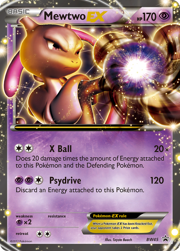 Mewtwo EX (BW45) [Black & White: Black Star Promos] | Exor Games Truro