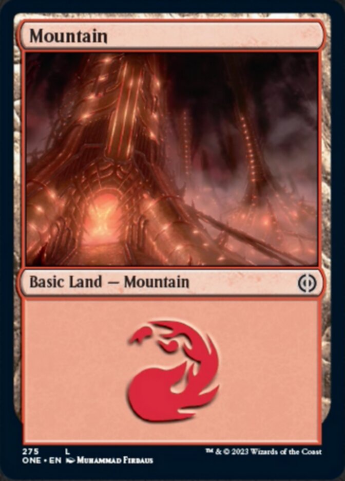 Mountain (275) [Phyrexia: All Will Be One] | Exor Games Truro