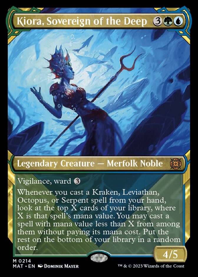 Kiora, Sovereign of the Deep (Showcase Halo Foil) [March of the Machine: The Aftermath] | Exor Games Truro