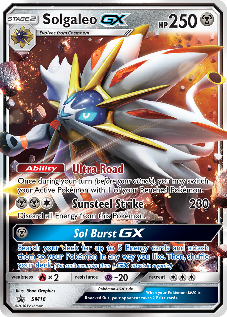 Solgaleo GX (SM16) [Sun & Moon: Black Star Promos] | Exor Games Truro
