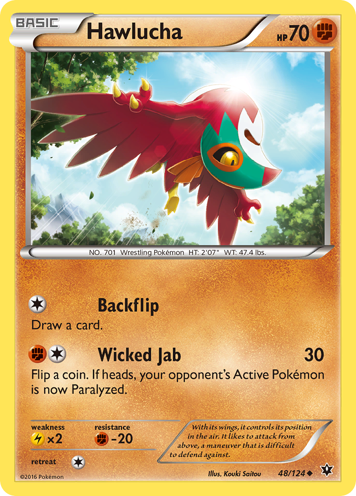 Hawlucha (48/124) [XY: Fates Collide] | Exor Games Truro