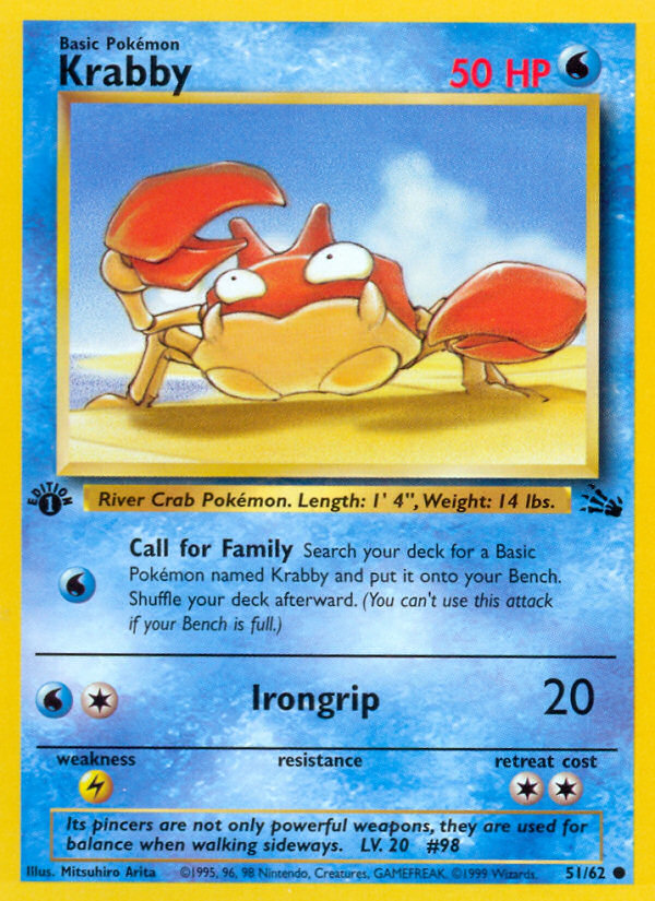 Krabby (51/62) [Fossil 1st Edition] | Exor Games Truro