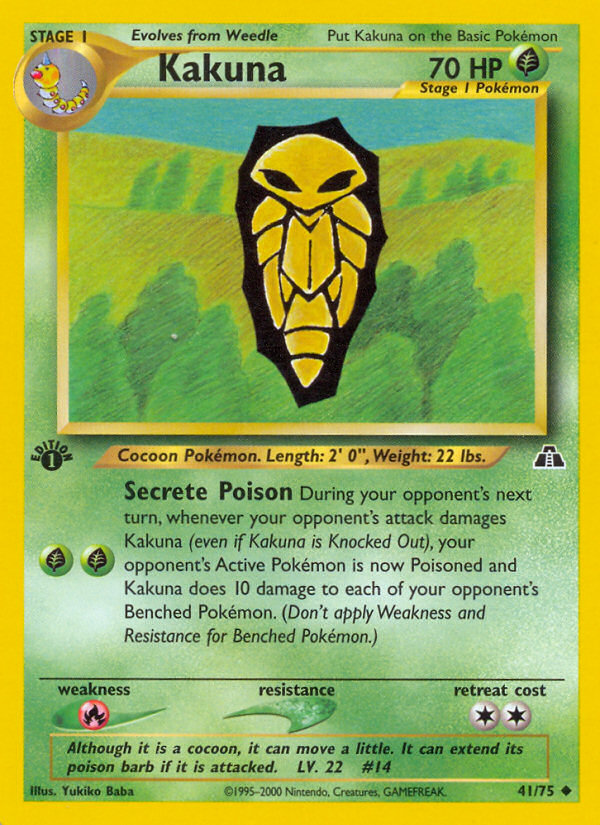 Kakuna (41/75) [Neo Discovery 1st Edition] | Exor Games Truro