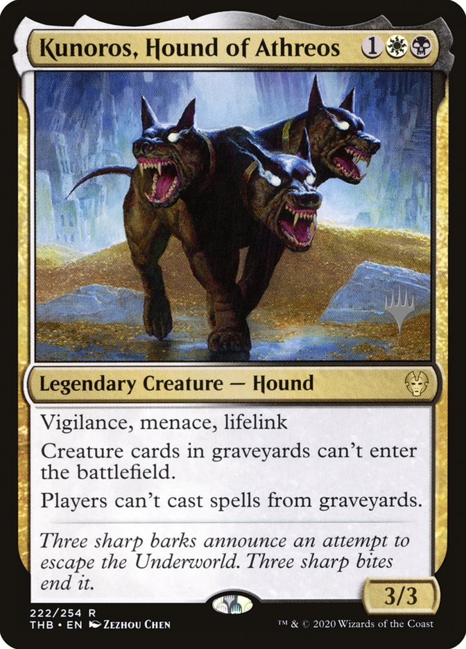 Kunoros, Hound of Athreos (Promo Pack) [Theros Beyond Death Promos] | Exor Games Truro