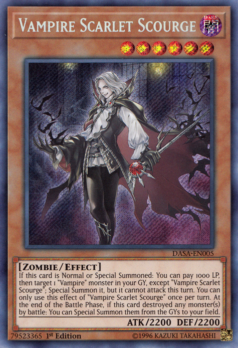 Vampire Scarlet Scourge [DASA-EN005] Secret Rare | Exor Games Truro