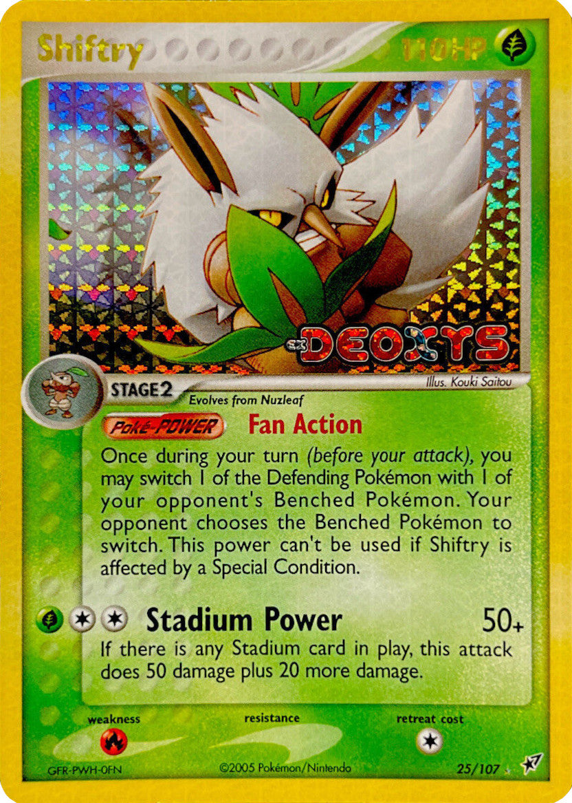 Shiftry (25/107) (Stamped) [EX: Deoxys] | Exor Games Truro
