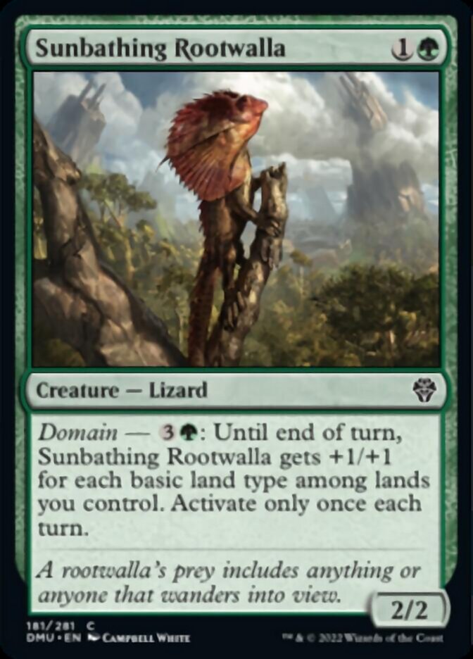 Sunbathing Rootwalla [Dominaria United] | Exor Games Truro