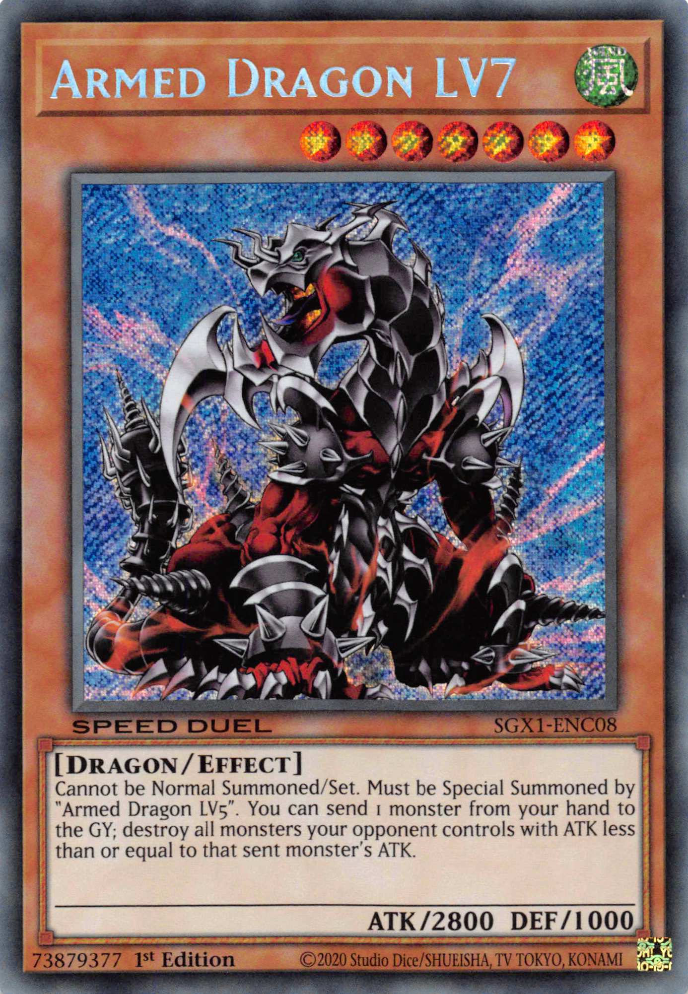 Armed Dragon LV7 [SGX1-ENC08] Secret Rare | Exor Games Truro