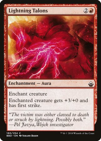 Lightning Talons [Battlebond] | Exor Games Truro