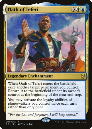 Oath of Teferi [Dominaria] | Exor Games Truro