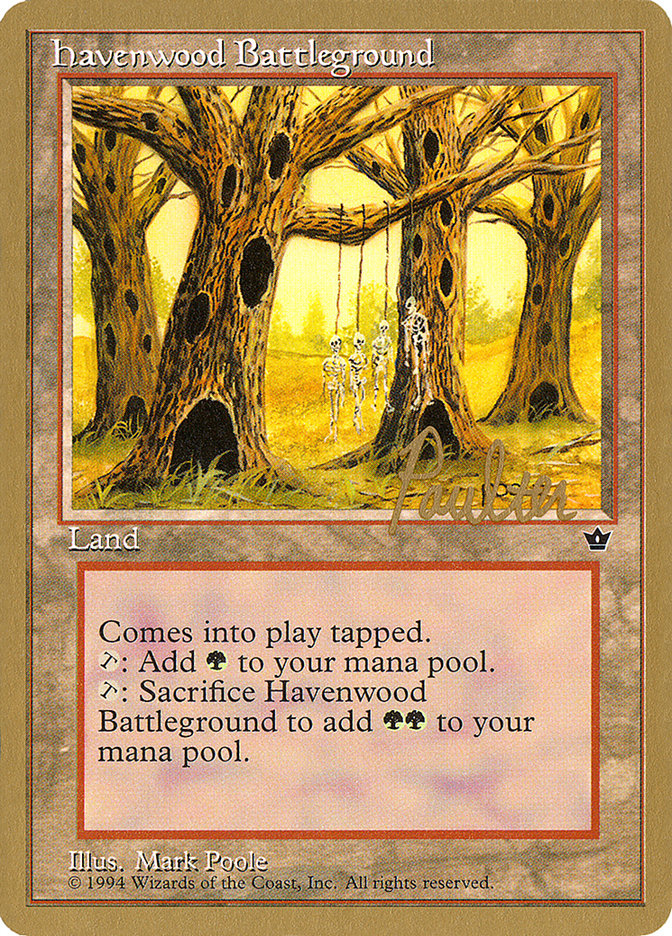 Havenwood Battleground (Preston Poulter) [Pro Tour Collector Set] | Exor Games Truro