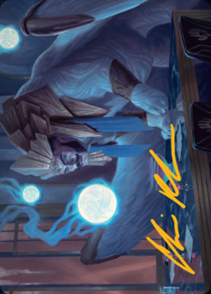 Tivit, Seller of Secrets Art Card (Gold-Stamped Signature) [Streets of New Capenna Art Series] | Exor Games Truro