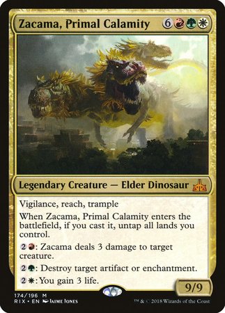 Zacama, Primal Calamity [Rivals of Ixalan] | Exor Games Truro