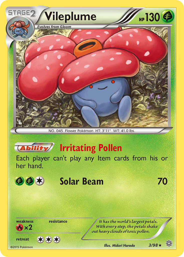 Vileplume (3/98) [XY: Ancient Origins] | Exor Games Truro