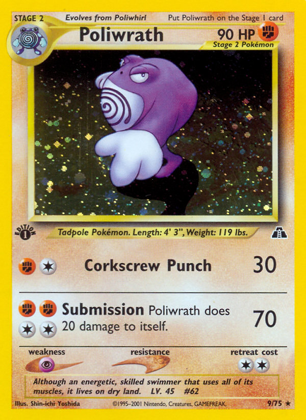 Poliwrath (9/75) [Neo Discovery 1st Edition] | Exor Games Truro