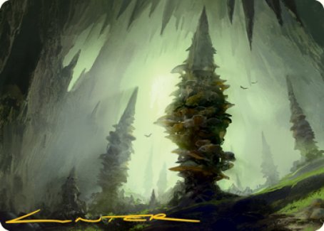 Forest (280) Art Card (Gold-Stamped Signature) [Dungeons & Dragons: Adventures in the Forgotten Realms Art Series] | Exor Games Truro