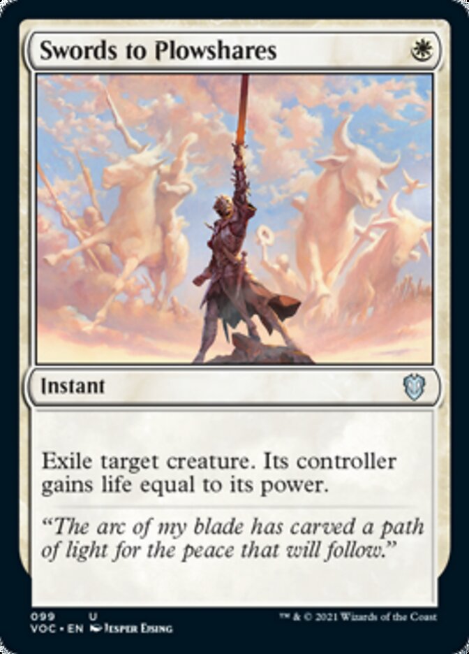 Swords to Plowshares [Innistrad: Crimson Vow Commander] | Exor Games Truro