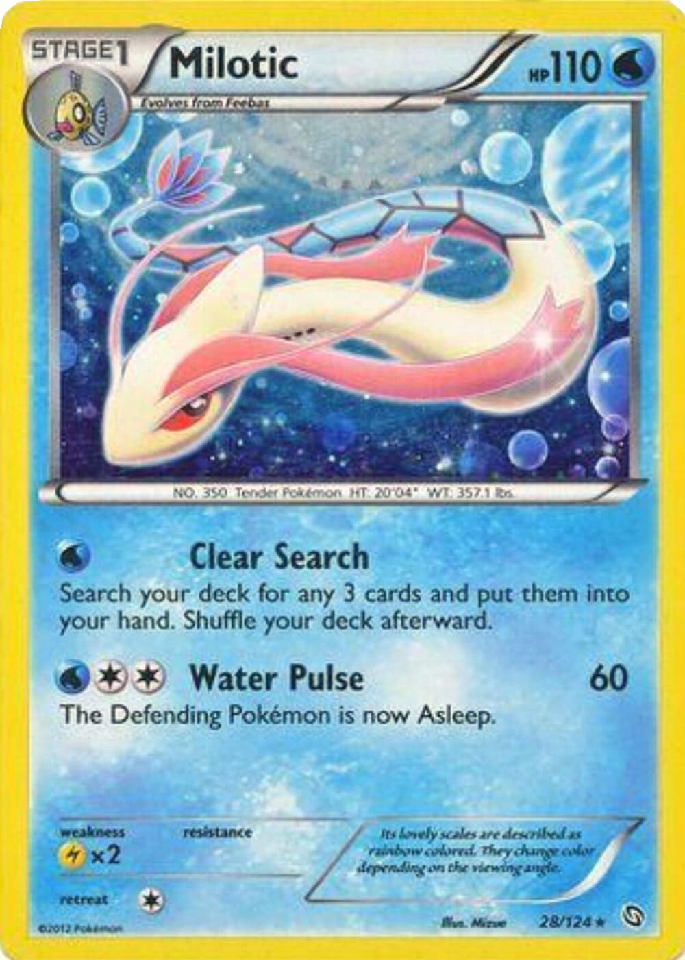 Milotic (28/124) (Cosmos Holo) [Black & White: Dragons Exalted] | Exor Games Truro