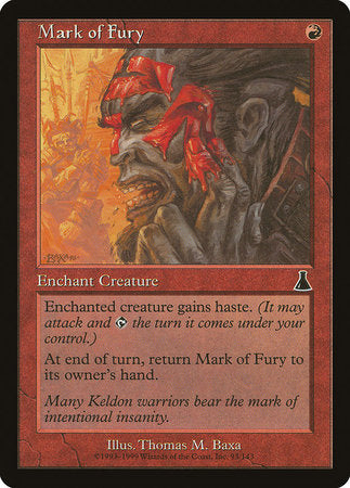 Mark of Fury [Urza's Destiny] | Exor Games Truro