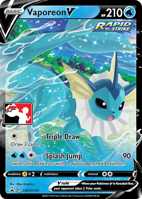 Vaporeon V (SWSH150) [Prize Pack Series One] | Exor Games Truro