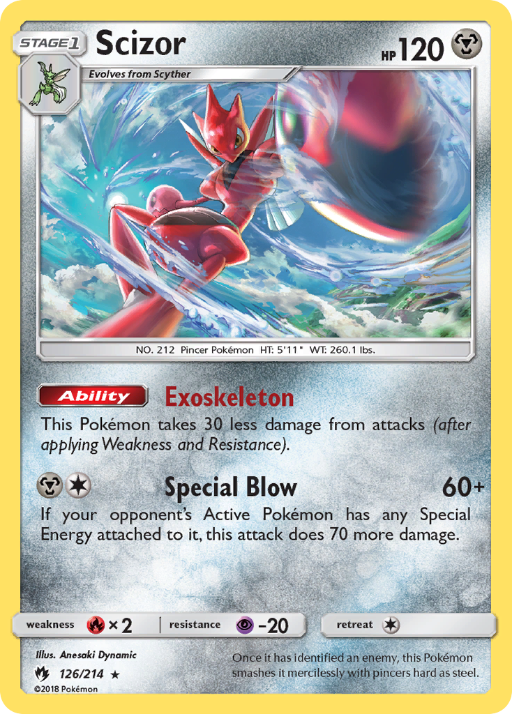 Scizor (126/214) [Sun & Moon: Lost Thunder] | Exor Games Truro