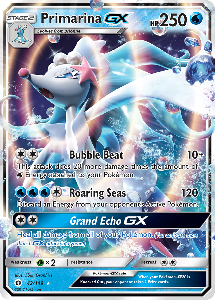 Primarina GX (42/149) [Sun & Moon: Base Set] | Exor Games Truro