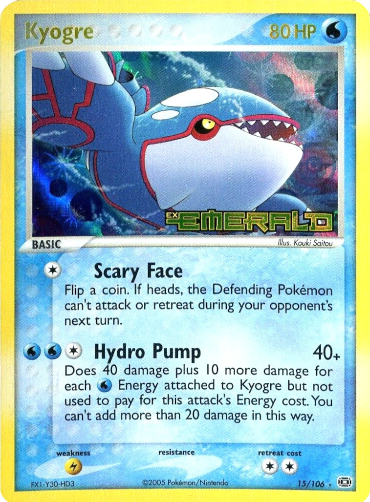 Kyogre (15/106) (Stamped) [EX: Emerald] | Exor Games Truro