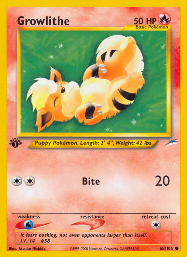 Growlithe (68/105) [Neo Destiny 1st Edition] | Exor Games Truro
