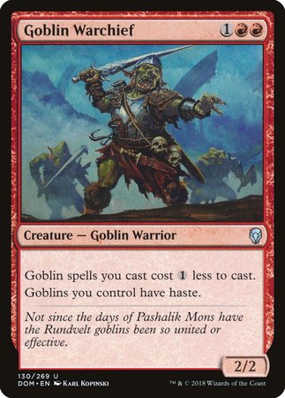 Goblin Warchief [Dominaria] | Exor Games Truro