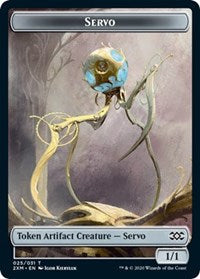 Servo // Treasure Double-sided Token [Double Masters Tokens] | Exor Games Truro