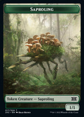 Saproling // Phyrexian Golem Double-sided Token [Double Masters 2022 Tokens] | Exor Games Truro