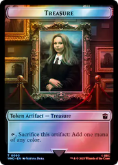 Warrior // Treasure (0060) Double-Sided Token (Surge Foil) [Doctor Who Tokens] | Exor Games Truro