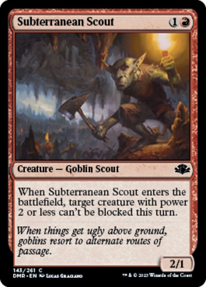 Subterranean Scout [Dominaria Remastered] | Exor Games Truro