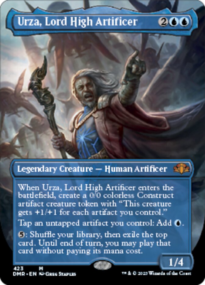 Urza, Lord High Artificer (Borderless Alternate Art) [Dominaria Remastered] | Exor Games Truro