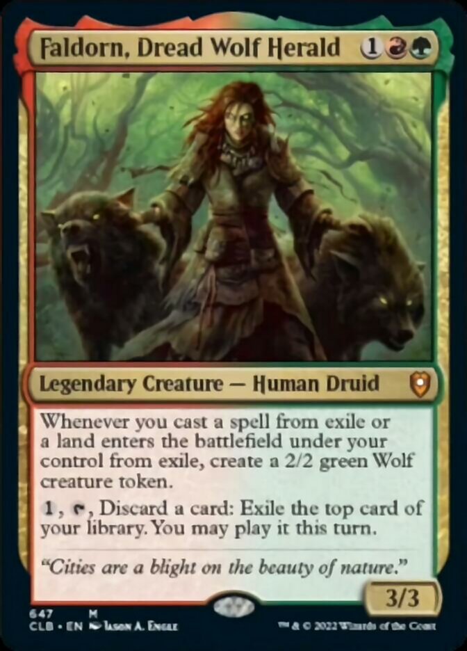 Faldorn, Dread Wolf Herald [Commander Legends: Battle for Baldur's Gate] | Exor Games Truro