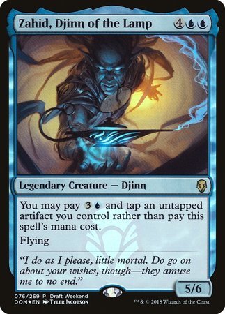 Zahid, Djinn of the Lamp (Draft Weekend) [Dominaria Promos] | Exor Games Truro