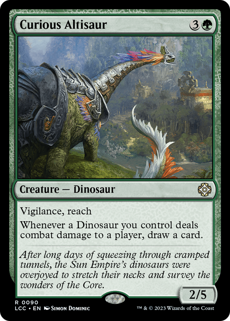 Curious Altisaur [The Lost Caverns of Ixalan Commander] | Exor Games Truro