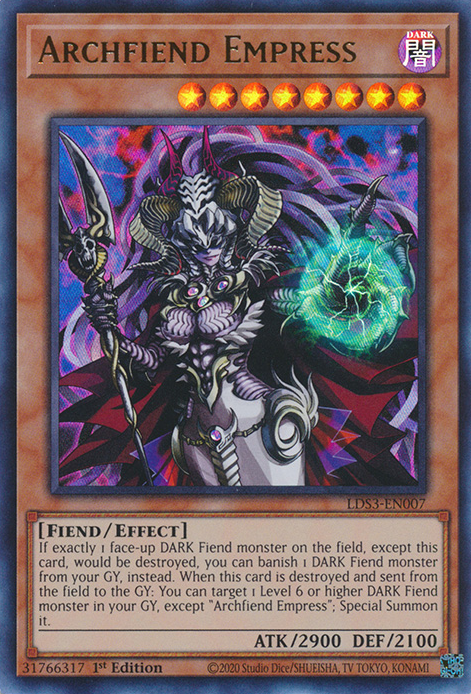 Archfiend Empress [LDS3-EN007] Ultra Rare | Exor Games Truro