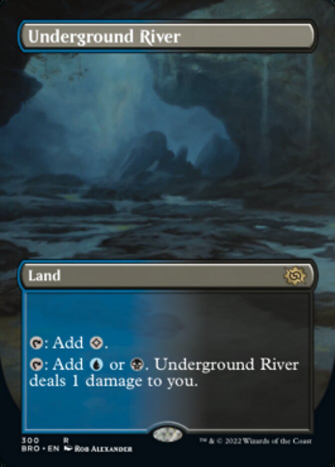 Underground River (Borderless Alternate Art) [The Brothers' War] | Exor Games Truro