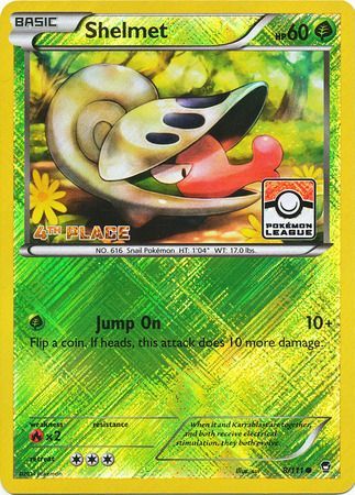 Shelmet (8/111) (League Promo 4th Place) [XY: Furious Fists] | Exor Games Truro