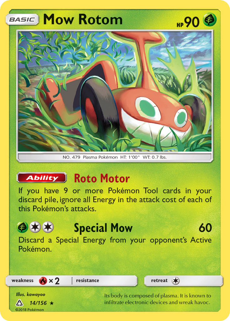 Mow Rotom (14/156) [Sun & Moon: Ultra Prism] | Exor Games Truro